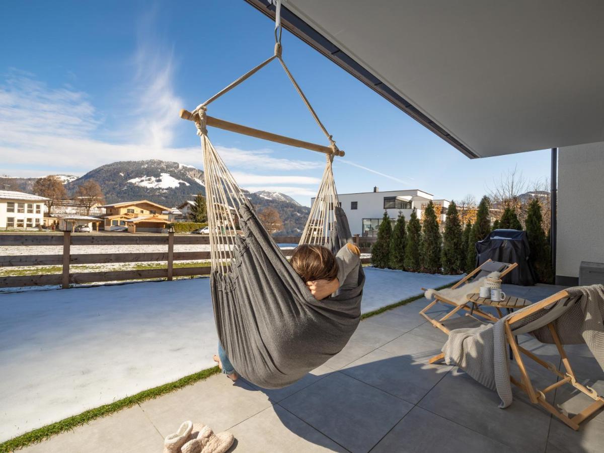 Ferienwohnung Tirolglück mit großem Garten St. Johann in Tirol Exterior foto
